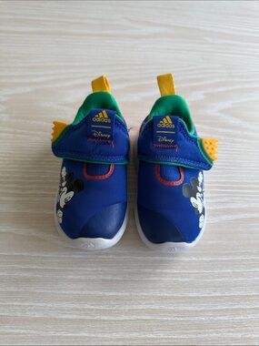 adidas Kids Blue Mickey Mouse Slip-On Sneakers